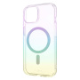 FIXED MagRainbow przezroczyste etui z MagSafe do iPhone 15 - tęczowe