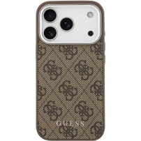 Etui Guess 4G z MagSafe do iPhone 17 Pro Max - brązowy