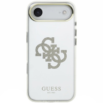 Guess Mirror 4G Glitter Logo lustrzana obudowa z MagSafe do iPhone Air - złoty