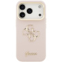 Etui Guess Grained 4G Logo z rozkładaną podstawką do iPhone 17 Pro Max - różowy