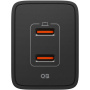 Spigen Essential adapter ładowania z portami 2x USB-C - 47W - czarny