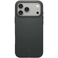 Spigen Silicone Fit silikonowe etui z MagSafe do iPhone 17 Pro - ciemnozielone
