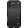 Spigen Tough Armor T wytrzymałe etui z podstawką i MagSafe do iPhone 17 Pro - czarny