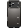 Spigen Tough Armor T wytrzymałe etui z podstawką i MagSafe do iPhone 17 Pro - ciemnoszary