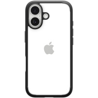 Spigen Ultra Hybrid przezroczyste etui z kolorową ramką do iPhone 17 - czarny
