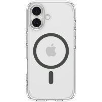 Spigen Ultra Hybrid transparentne etui z szarym MagSafe do iPhone 17 - przezroczyste