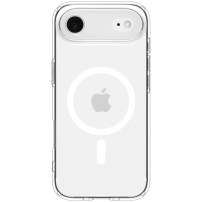Spigen Ultra Hybrid matowe transparentne etui z białym MagSafe do iPhone Air - przezroczyste
