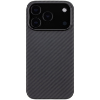 Tactical Aramid etui ze wzorem włókna węglowego i MagSafe do iPhone 17 Pro - ciemnoszary