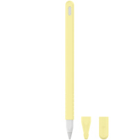 3w1 opakowanie silikonowe do Apple Pencil 2. generacji / Pro - żółte