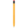 Silikonowe etui AhaStyle z gumką w kształcie ołówka dla Apple Pencil 1 generacji - żółte