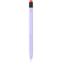 Silikonowe etui AhaStyle z gumką w kształcie ołówka dla Apple Pencil 2. generacji / Pro - fioletowy
