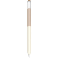 Dwukolorowe silikonowe etui na Apple Ołówek (USB-C) - beżowy