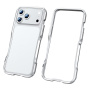 Luphie metalowa ramka ochronna do iPhone 17 Pro - srebrna
