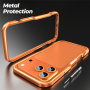 Luphie metalowa ramka ochronna do iPhone 17 Pro - srebrna