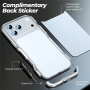Luphie metalowa ramka ochronna do iPhone 17 Pro - srebrna