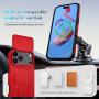 Etui z przesuwaną osłoną kamery, rozkładaną podstawką i MagSafe do iPhone 17 Pro Max - czerwone