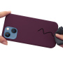 Silikonowe etui z MagSafe do iPhone 14 Plus - bordowy