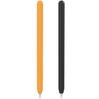 Zestaw opakowań silikonowych dla Apple Pencil 2. generacji / Pro - 2 szt - pomarańczowy-czarny