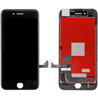Refurbished Original zapasowy wyświetlacz LCD ze szkłem dotykowym i ramką dla Apple iPhone 7 - czarny