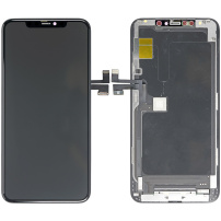 Refurbished Original OLED ekran ze szkłem dotykowym i ramką dla Apple iPhone 11 Pro Max