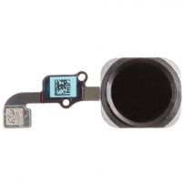 Zapasowy Home Button z kablem fleksyjnym dla Apple iPhone 6 - kosmicznie szary (Space Gray)