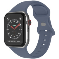 Silikonowy pasek z klamrą motylkową dla Apple Watch 42mm / 41mm / 40mm / 38mm - lawenda