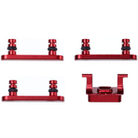 Zapasowe przyciski boczne do Apple iPhone 8 Plus (Głośność + Włącz / wyłącz + Wyciszenie) - czerwone (RED)