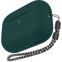 AhaStyle silikonowe etui z paskiem do AirPods Pro 3 - petrolowy