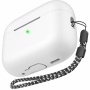 AhaStyle silikonowe etui ze smyczą do AirPods Pro 3 - białe