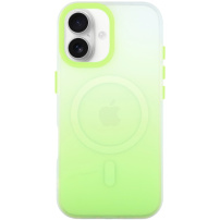 Etui ochronne z gradientem i MagSafe do iPhone 17 - zielone