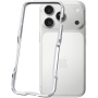 Luphie metalowa ramka ochronna do iPhone 17 Pro - srebrna