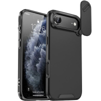 Matowe etui z przesuwaną osłoną kamery do iPhone Air - czarne