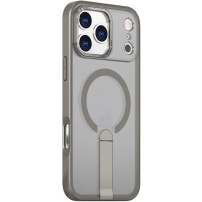 Etui z rozkładaną podstawką i MagSafe do iPhone 17 Pro - szare