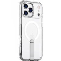 Etui z rozkładaną podstawką i MagSafe do iPhone 17 Pro - przezroczyste