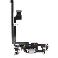 Złącze fleksyjne do ładowania i audio do Apple iPhone 12 Pro Max - srebrna