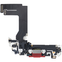 Złącze fleksyjne do ładowania i audio do Apple iPhone 13 mini - czerwony
