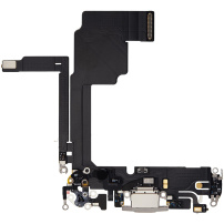 Złącze ładowania i audio do iPhone'a 15 Pro - biały tytan
