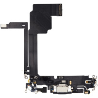 Złącze ładowania i audio do iPhone'a 15 Pro Max - czarny tytan