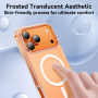 Matowe, przezroczyste etui JOYROOM Skin Feel z MagSafe do iPhone 17 Pro Max - przezroczyste