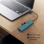 ONTEN UC123+ 6w1 hub - HDMI / 3,5 mm jack / USB-C / 3x USB-A na USB-C - morski