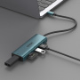ONTEN UC120 6w1 hub - slot na kartę SD / TF / USB-C / 3x USB-A na USB-C - szary