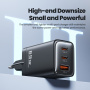 Toocki TCT65 adapter do szybkiego ładowania z portami 2x USB-C / USB-A - 65W - biały
