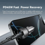 ESSAGER ES-CC21 ładowarka samochodowa z portami USB-C / USB-A - 45W - czarna