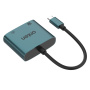 ONTEN UC289 2w1 adapter - VGA / RJ45 na USB-C - morski