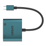 ONTEN UC289 2w1 adapter - VGA / RJ45 na USB-C - morski