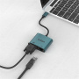 ONTEN UC289 2w1 adapter - VGA / RJ45 na USB-C - morski