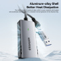 ESSAGER ES-CJK01 adapter wideo 2w1 - HDMI na USB-C / USB-A - ciemnoszary