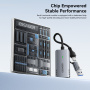 ESSAGER ES-CJK01 adapter wideo 2w1 - HDMI na USB-C / USB-A - ciemnoszary
