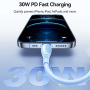 JOYROOM S-A59 kabel ładujący i do transmisji danych - USB-C na Lightning - 1,2 m - pomarańczowy