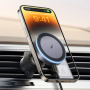 UGREEN magnetyczny uchwyt samochodowy do kratki nawiewu z ładowaniem bezprzewodowym do iPhone - ciemnoszary